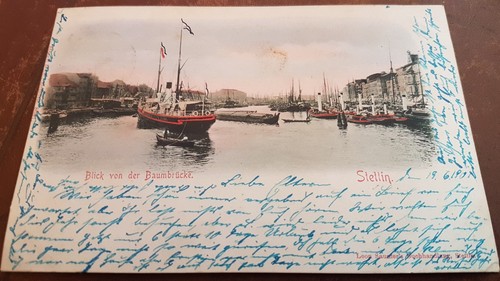 Stettin blick von der - ak,