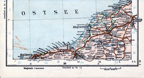 Kolberg rügenwalde stolp 1927 - kolberg,