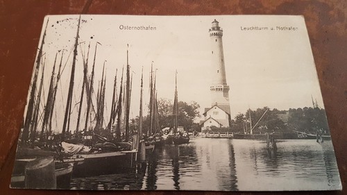 Osternothafen leuchtturm - ak, osternothafen,