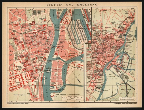 Stadtplan anno 1904 stettin - anno,