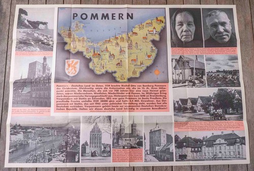 Pommern wandzeitung heimat und - pommern,