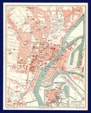 Stadtplan Stettin anno 1897 -