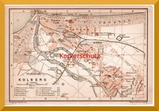 Kolberg +Stadtplan  von 1902+