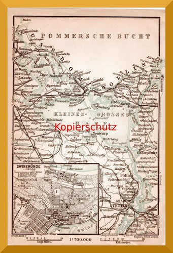 Swinemünde alter plan von - plan,