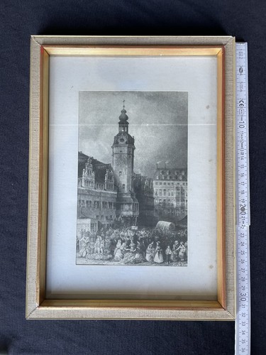 Stahlstich leipzig altes - stahlstich, ``leipzig,