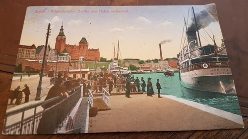 Stettin rügendampfer - ak,