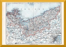 Pommern +Historische Karte von